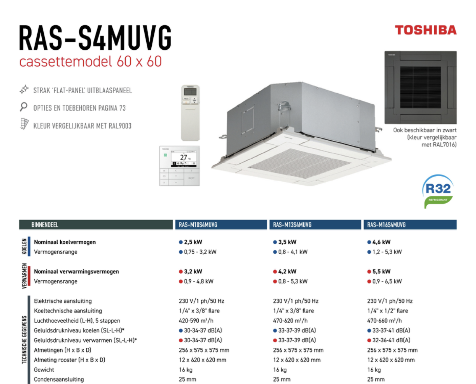 Toshiba RAS-S4MUVG cassette